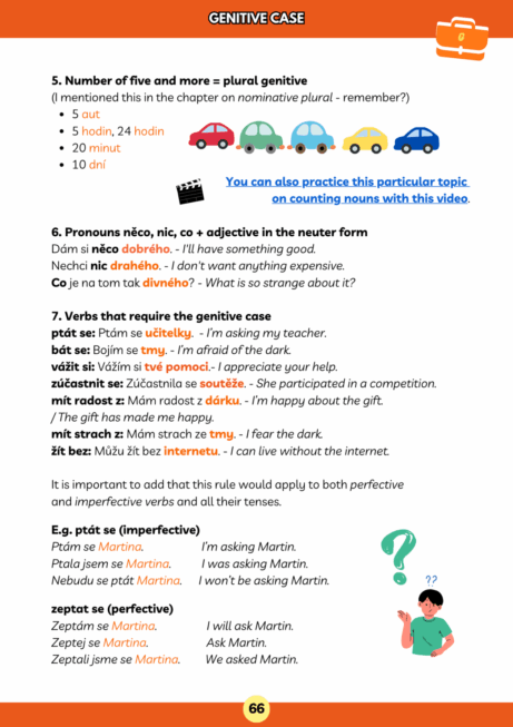 Just in Case, Learn Czech - Genitive case