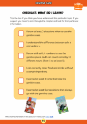 Just in Case Czech grammar, genitive